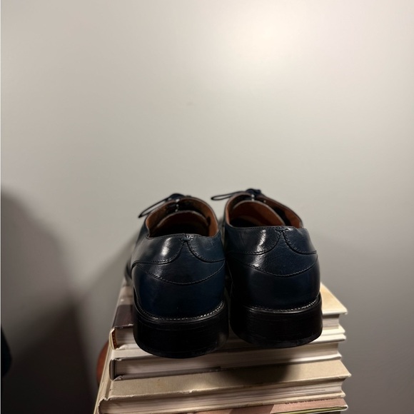 Stacy Adam’s Size 12 Navy Blue Snakeskin Men’s Shoes - Picture 5 of 16